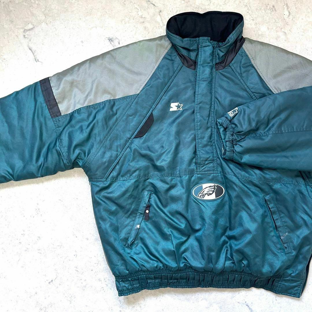 STARTER - 【レア】90s スターター XL 中綿入り ハーフジップ ナイロン
