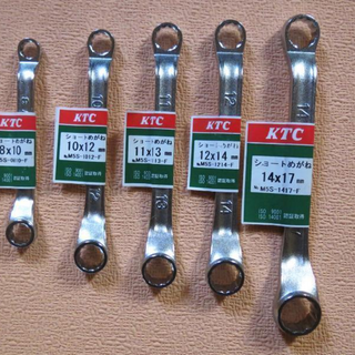 【新品】KTC　京都機械工具 45°×6° メガネレンチ 5本セット(工具)