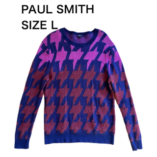 ポールスミス(Paul Smith)のPAUL SMITH ポール スミス セーター モヘヤ 総柄 デザイン サイズL(ニット/セーター)