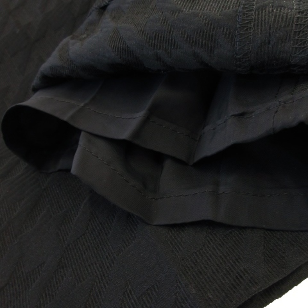 Ballsey(ボールジィ)のボールジー パンツ スラックス テーパード ウール混 地模様 千鳥格子 36 黒 レディースのパンツ(その他)の商品写真