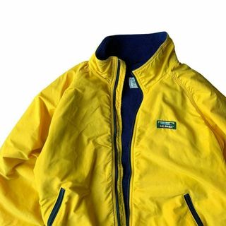 エルエルビーン(L.L.Bean)の80s L.L.Bean ウォームアップジャケット イエロー 中フリース(ブルゾン)