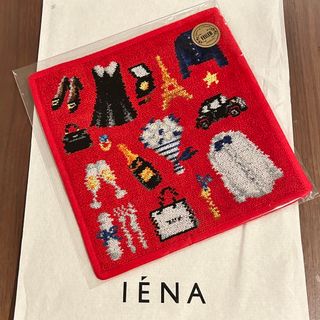 フェイラー(FEILER)のフェイラー　IENA ENFANT コラボ　ハンカチ　レッド(ハンカチ)