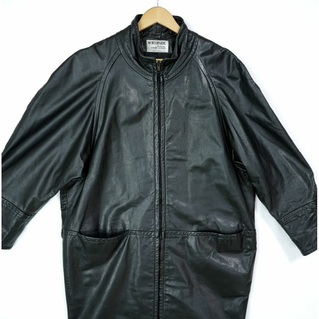 NORTHSIDE LEATHER COAT 1980s SMALLジャケット/アウター