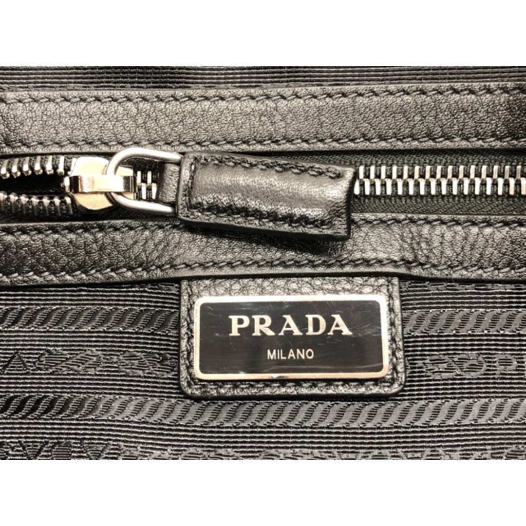 PRADA - PRADA(プラダ) レザー ショルダーバッグ 三角ロゴプレート