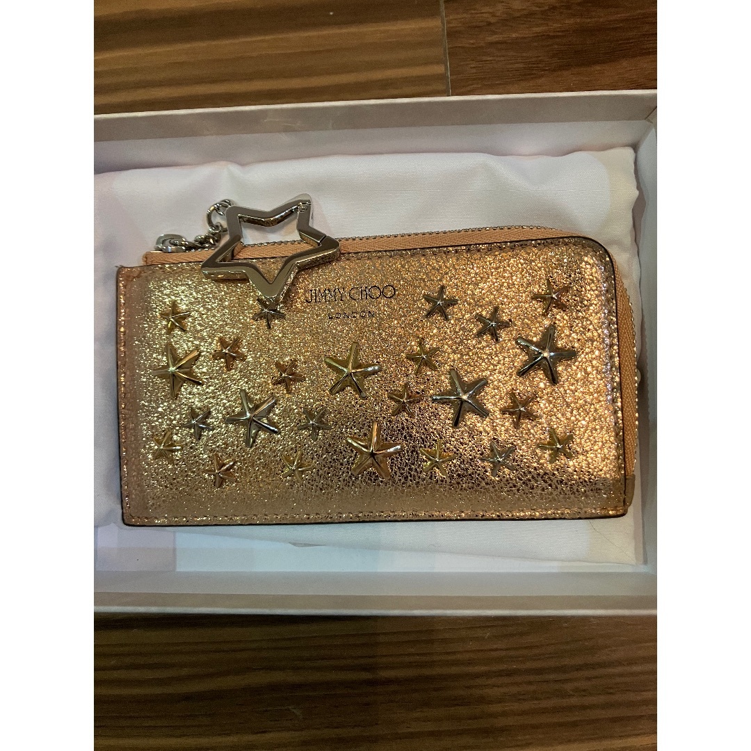 JIMMY CHOO - ジミーチュウお財布ピンクゴールド　新品同様
