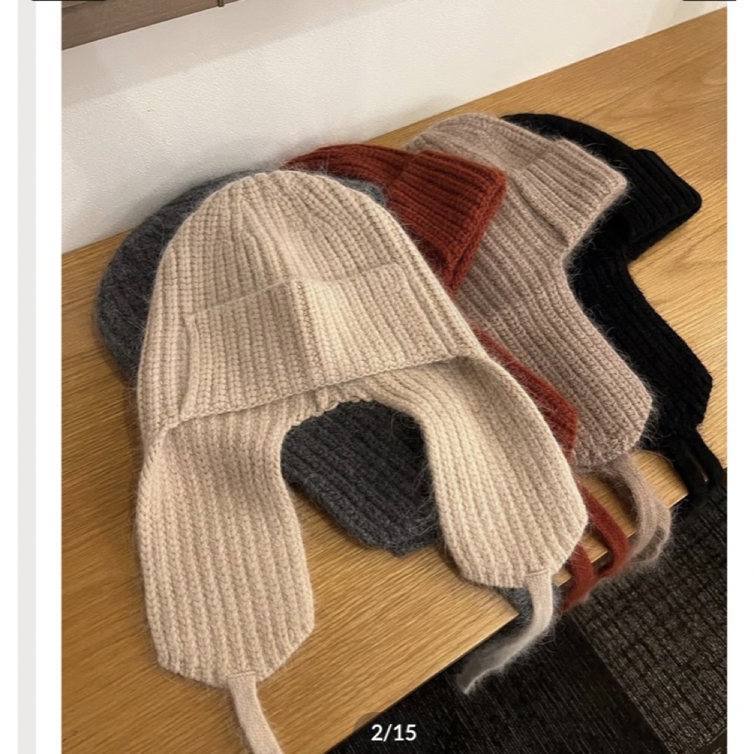 Darich(ダーリッチ)のcheme flight knit cap フライトニットキャップ レディースの帽子(ニット帽/ビーニー)の商品写真