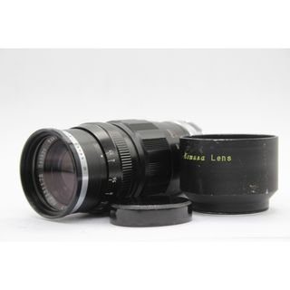 【返品保証】 コムラ Komura- Sankyo Koki 105mm F3.5 フード付き Lマウント レンズ  s4486(レンズ(単焦点))