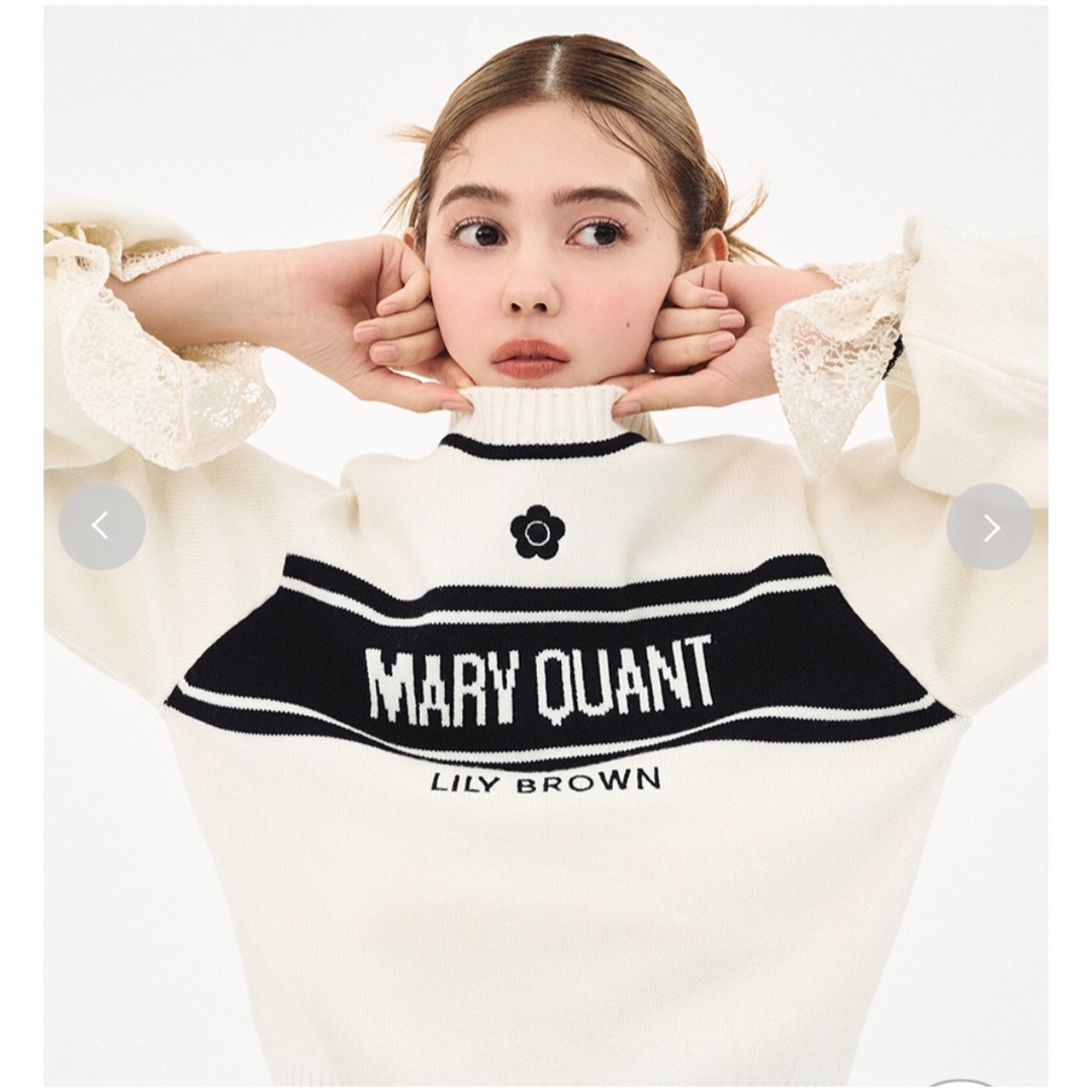 リリーブラウン【LILY BROWN×MARY QUANT】ジャガードニット