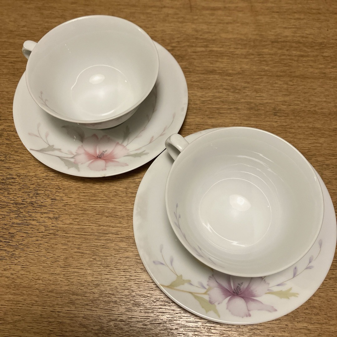 Noritake(ノリタケ)の未使用　Noritake  MORNINGTIDE カップ＆ソーサー ペア インテリア/住まい/日用品のキッチン/食器(食器)の商品写真