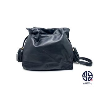 ロエベ(LOEWE)のLOEWE ロエベ フラメンコ 黒 ブラック ナッパ レザー 380.82.H38 ショルダーバック 鞄 カバン ブランドバッグ(ショルダーバッグ)