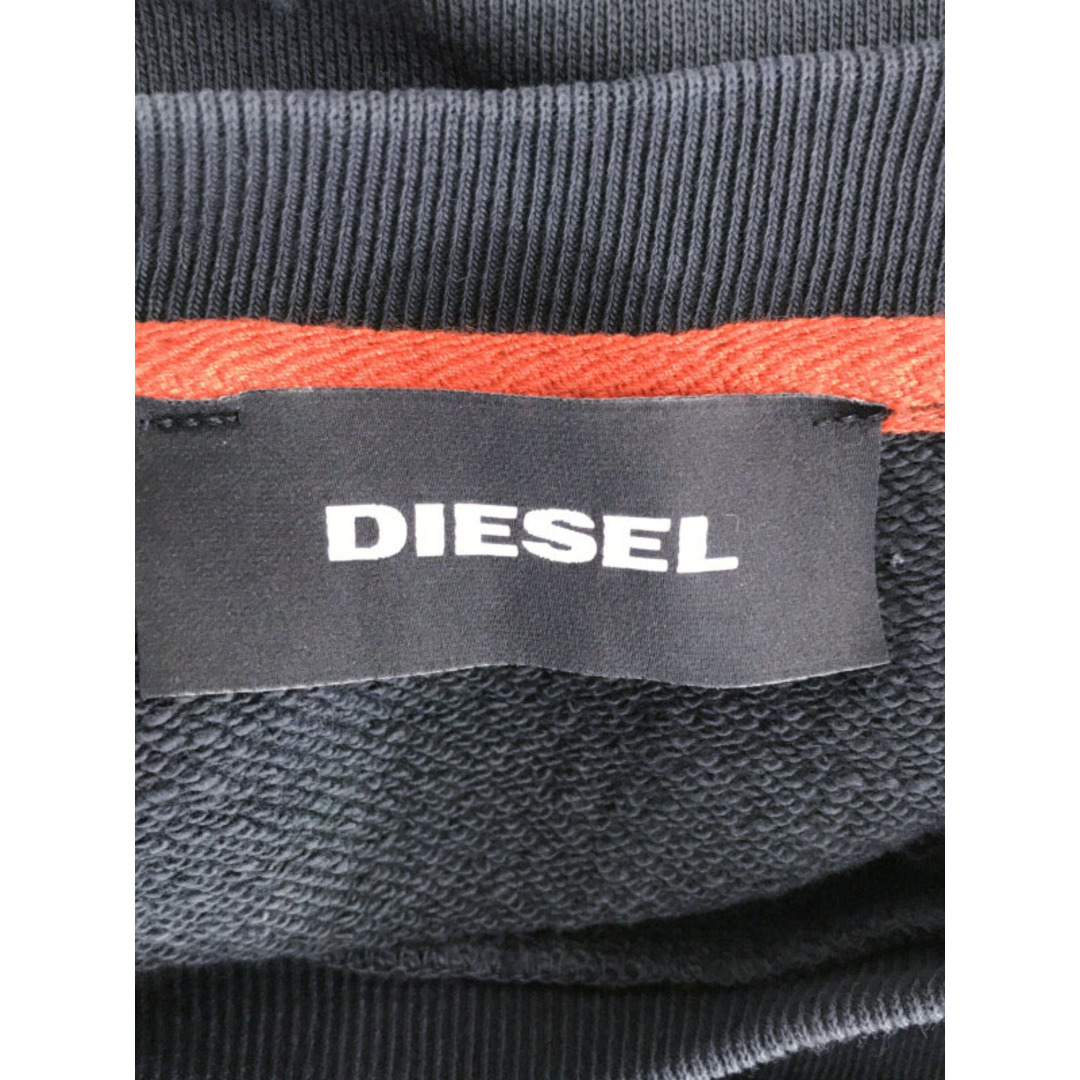 DIESEL(ディーゼル)のDIESEL ディーゼル クラッシュ加工スウェットトレーナー ネイビー系 XL メンズのトップス(スウェット)の商品写真