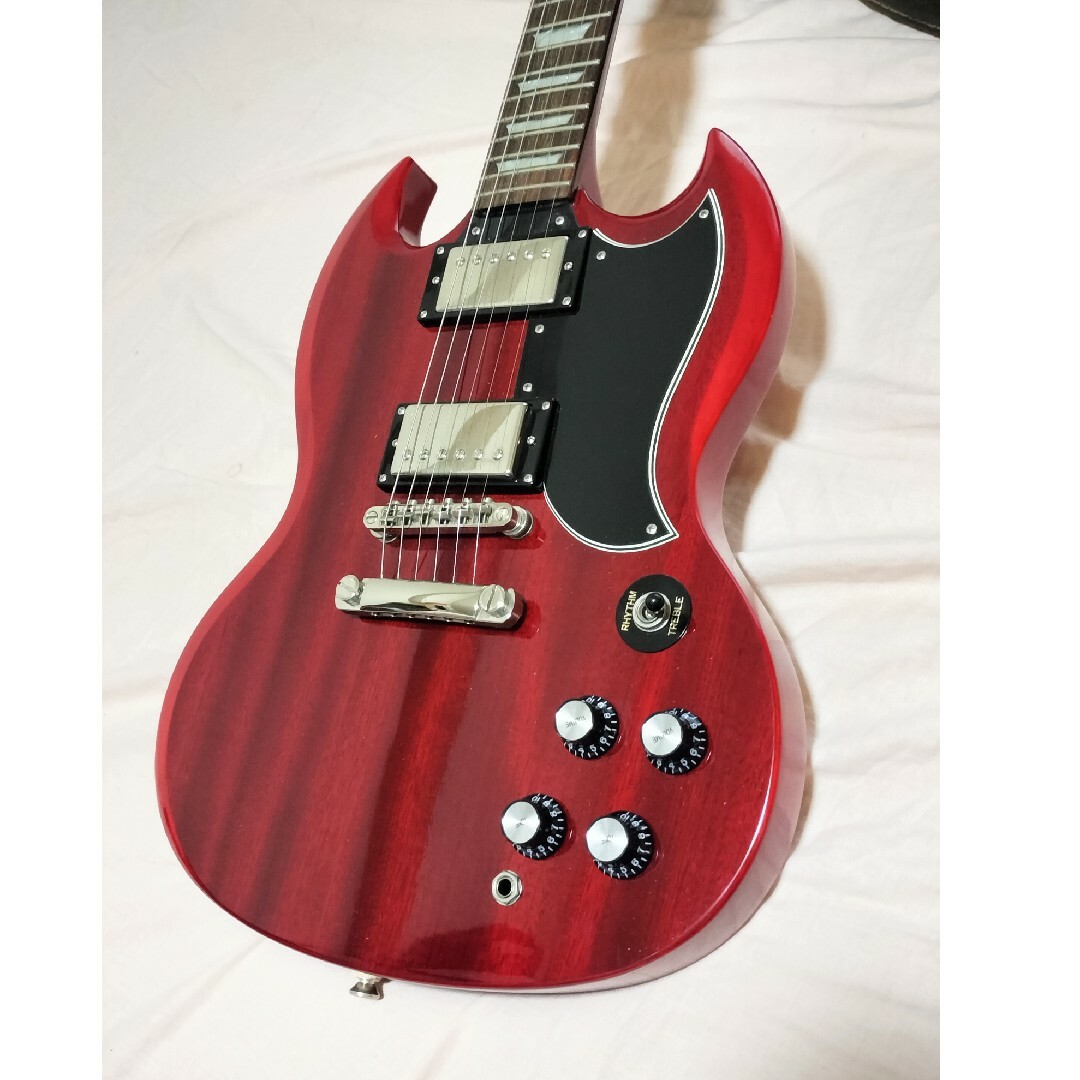 Epiphone エピフォン SG チェリー セットネック 初心者最適 - 器材