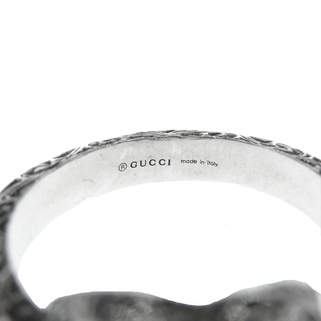 Gucci(グッチ)のGUCCI グッチ リング 627760 ダブル G キー リング シルバー系 17号【中古】 メンズのアクセサリー(リング(指輪))の商品写真