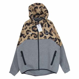 エフシーアールビー(F.C.R.B.)のF.C.R.B. エフシーアールビー FCRB-230029 VENTILATION HOODIE ベンチレーション ジップアップ フーディ ジャケット グレー系 L【極上美品】【中古】(パーカー)