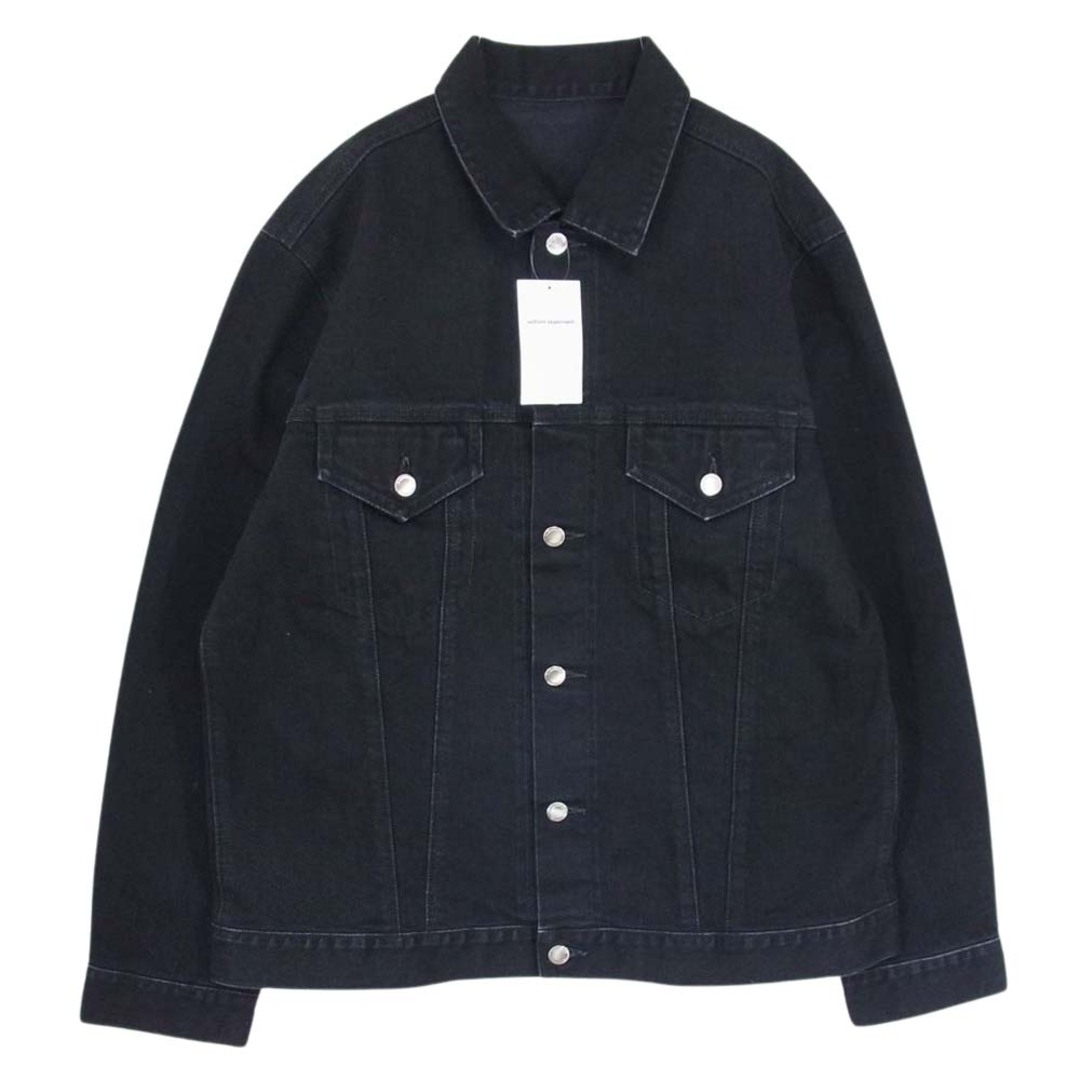 uniform experiment(ユニフォームエクスペリメント)のuniform experiment ユニフォームエクスペリメント 22AW UE-222020 ONE WASHED DENIM JACKET ワンウォッシュ デニム ジャケット ブラック系 4【美品】【中古】 メンズのジャケット/アウター(Gジャン/デニムジャケット)の商品写真