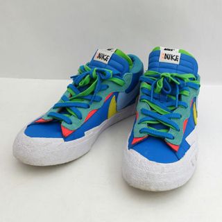 NIKE×sacai×KAWS ◆スニーカー/BLAZER LOW/ブレーザー/ブルー/28.5cm DM7901-400 【メンズ/MEN/男性/ボーイズ/紳士】【靴/クツ/シューズ/SHOES】 メンズファッション【中古】 [0220474153](スニーカー)