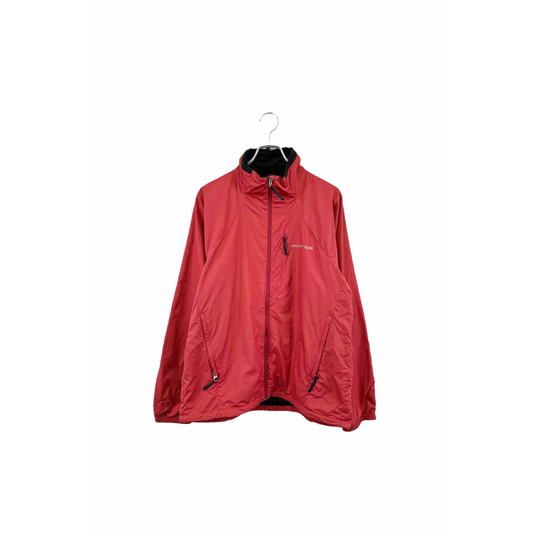 デッドストックほぼ未使用品mont-bell red nylon jacket モンベル ナイロンジャケット フルジップ レッド サイズL クリマライト ヴィンテージ 6