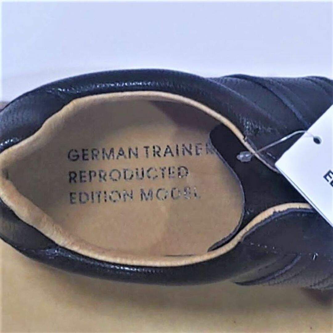 GERMAN TRAINER(ジャーマントレーナー)のジャーマントレーナー German Trainer 黒本革 25.5cm メンズの靴/シューズ(スニーカー)の商品写真