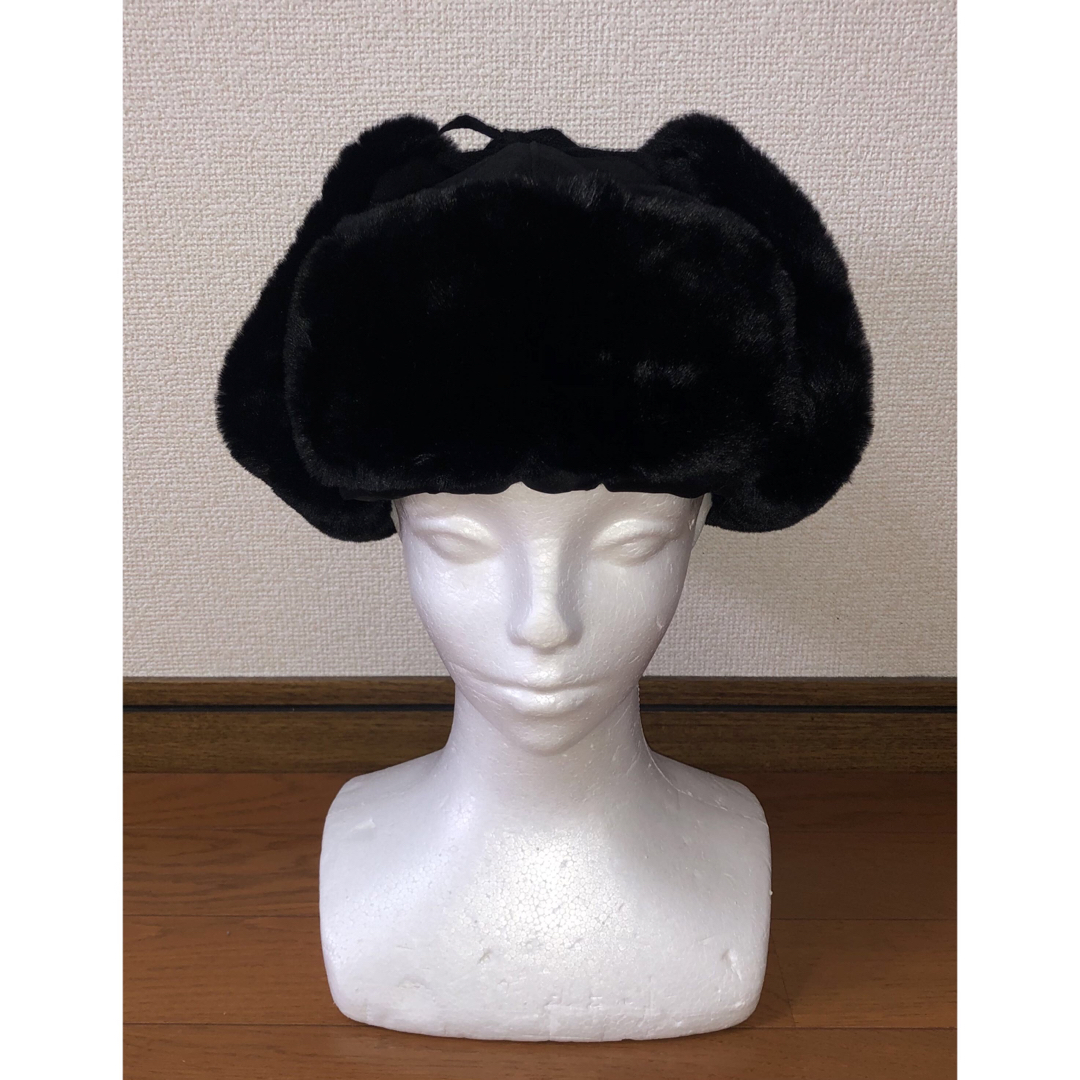 KANGOL(カンゴール)のM 新品 KANGOL トラッパーキャップ ロシア帽 ファー 黒 ブラック  メンズの帽子(その他)の商品写真