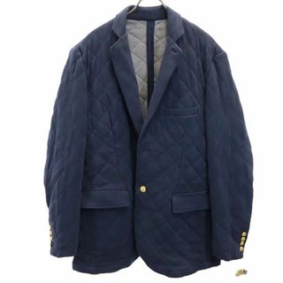 ブルックスブラザース(Brooks Brothers)のブルックスブラザーズ キルティング テーラードジャケット XL ネイビー Brooks Brothers メンズ 古着 【231214】(テーラードジャケット)