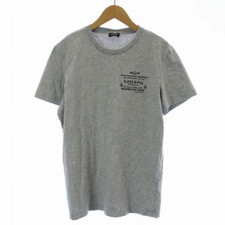 ディーゼル(DIESEL)のDIESEL バックプリント スカル Ｔシャツ カットソー 半袖 M グレー(Tシャツ/カットソー(半袖/袖なし))