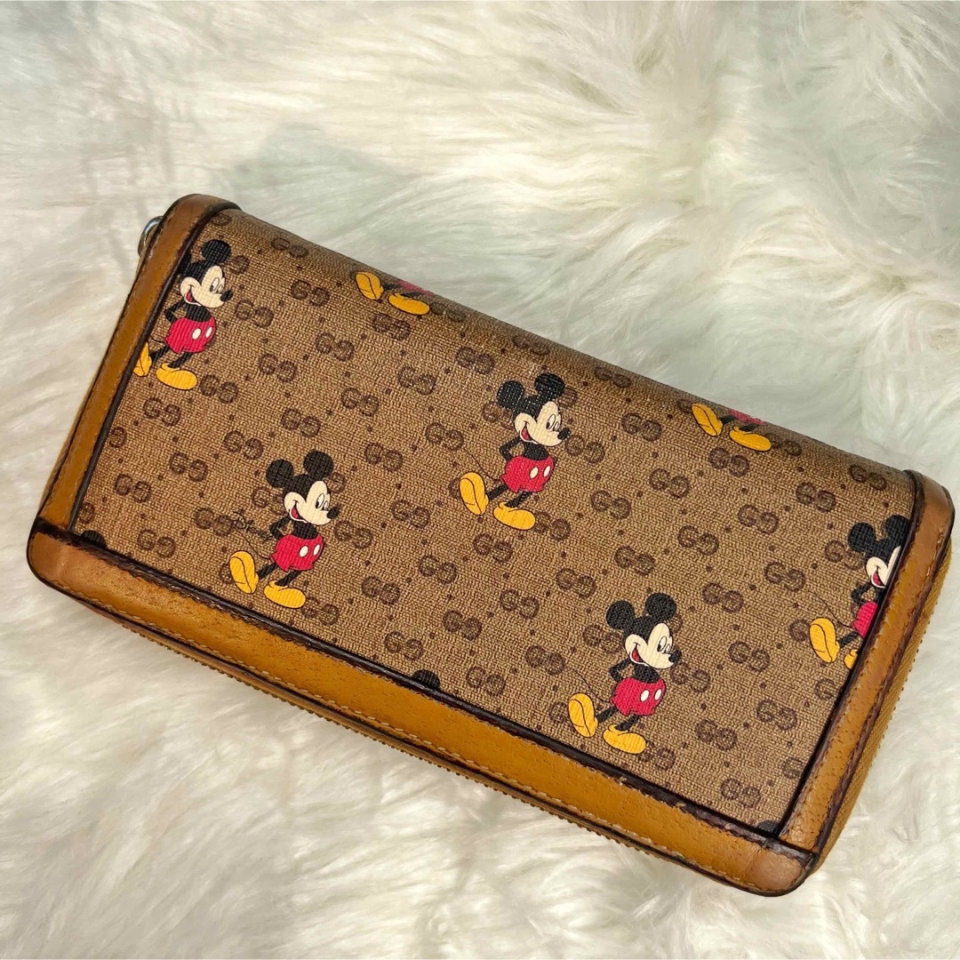 Gucci(グッチ)の完備品✨　限定　GUCCI　Disney　コラボ　ミッキー　長財布　ラウンド レディースのファッション小物(財布)の商品写真