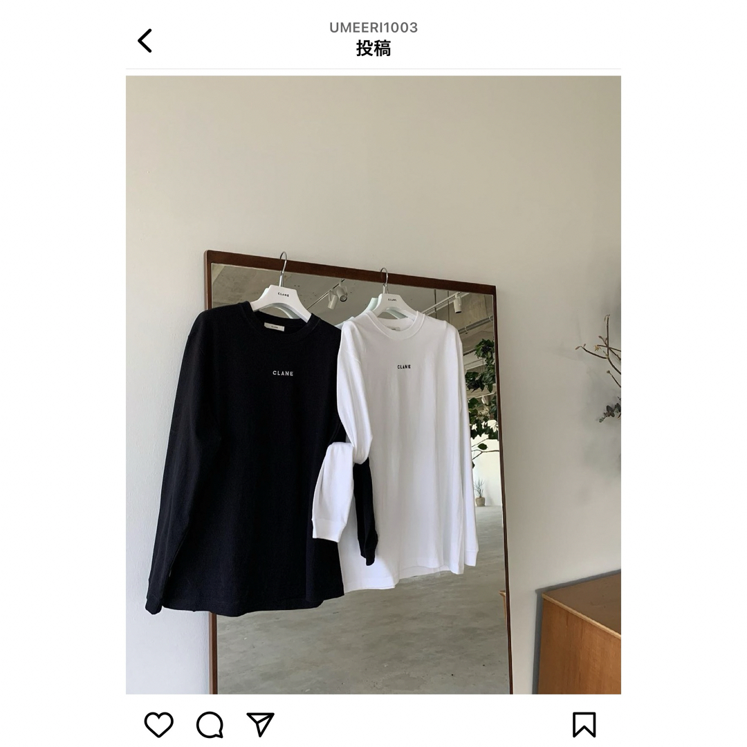 CLANE(クラネ)のクラネ　ロングスリーブTシャツ レディースのトップス(Tシャツ(半袖/袖なし))の商品写真