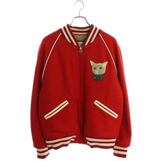 グッチ(Gucci)のグッチ ×ヒグチユウコ  660315 ZAG1W 裏ボア キャットワッペン スタジャンブルゾン メンズ 46(ブルゾン)