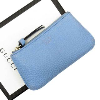 グッチ(Gucci)のグッチ GUCCI コインケース 小銭入れ レザー ブルー ユニセックス 368879 送料無料【中古】 t15569(コインケース)