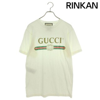 グッチ(Gucci)のグッチ  457095 X5L89 ダメージ加工ヴィンテージロゴプリントTシャツ メンズ XXS(Tシャツ/カットソー(半袖/袖なし))