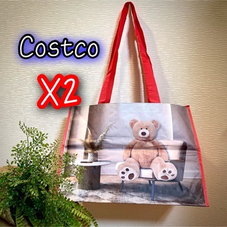 コストコ(コストコ)のコストコ　エコバッグ　ショッピングバッグ　バッグ　可愛いくまさん2枚　まとめ売り(エコバッグ)