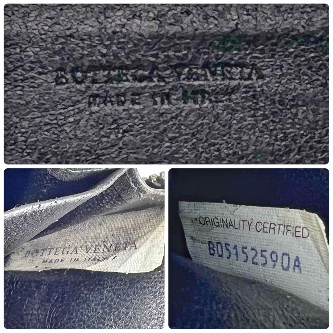 Bottega Veneta(ボッテガヴェネタ)の極美品✨　ボッテガヴェネタ　イントレチャート　ラウンド　ミニ財布　ブラック メンズのファッション小物(コインケース/小銭入れ)の商品写真