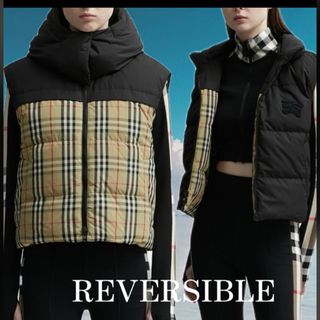 バーバリー(BURBERRY)のバーバリーリバーシブルベスト(ダウンベスト)