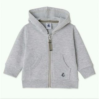 プチバトー(PETIT BATEAU)のプチバトーPETITBATEAU  スウェットジップアップパーカ(トレーナー)