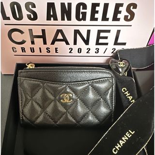 こちらの出品は黒1点のみ美品CHANEL コインケース カートケース ミニ