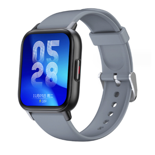 スマートウォッチ 1.69インチ Bluetooth5.0　グレー(腕時計(デジタル))