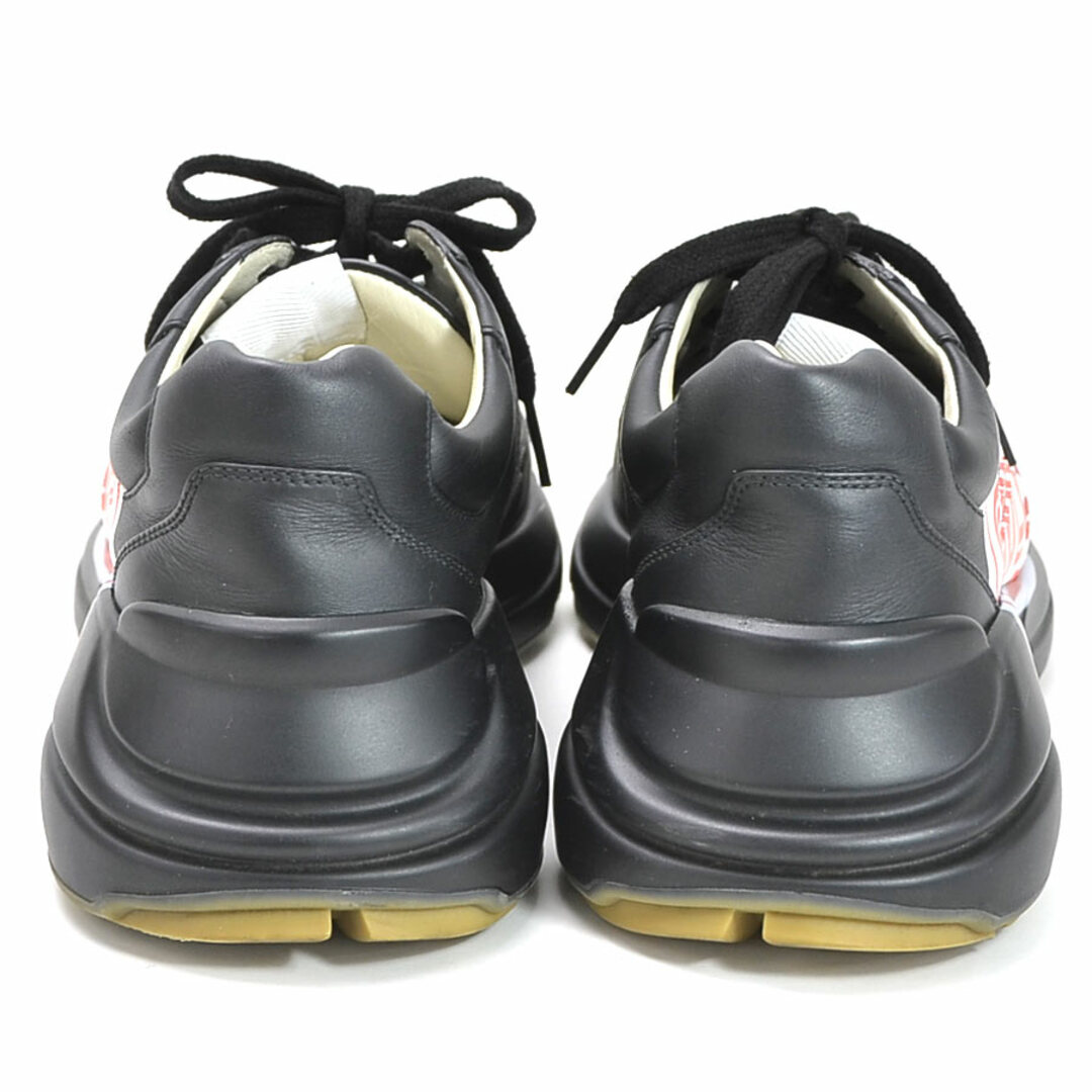 Gucci(グッチ)のグッチ GUCCI スニーカー Rhyton sneaker Black Print レザー ブラック メンズ 523609 送料無料【中古】 i0466 メンズの靴/シューズ(スニーカー)の商品写真