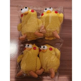 エヌティティドコモ(NTTdocomo)の【新品】ポインコ兄弟　ストラップ　ぬいぐるみキーホルダー　ドコモ　ノベルティ　鳥(ノベルティグッズ)