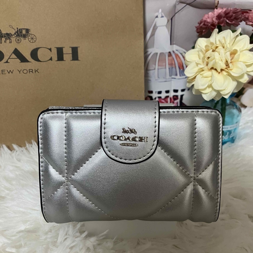 日本において販売 コーチ COACH ミディアム ウォレット・パフィ