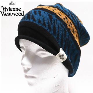 ヴィヴィアンウエストウッド(Vivienne Westwood)の《ヴィヴィアンウエストウッド》新品 カラーミックス ニットキャップ F 男女兼用(ニット帽/ビーニー)