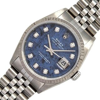 ロレックス(ROLEX)の　ロレックス ROLEX デイトジャスト ソーダ―ライト P番 16234G ブルー K18WG/SS 自動巻き メンズ 腕時計(その他)