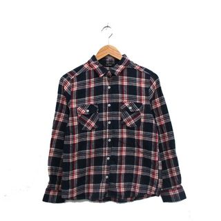 ダブルクローゼット(w closet)のダブルクローゼット シャツ ブラウス 長袖 コットン チェック F ネイビー 紺(シャツ/ブラウス(長袖/七分))