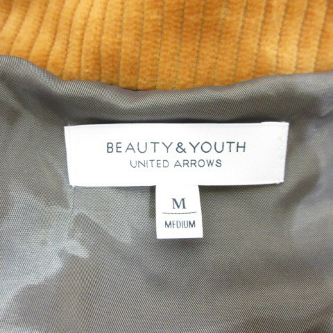 BEAUTY&YOUTH UNITED ARROWS(ビューティアンドユースユナイテッドアローズ)のB&Y ビューティー&ユース コーデュロイ ジップ ジャケット M オレンジ メンズのジャケット/アウター(ブルゾン)の商品写真