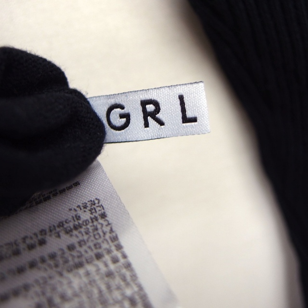 GRL(グレイル)のグレイル GRL セーター ニット ショート丈 フロントクロス リブ 七分袖 レディースのトップス(ニット/セーター)の商品写真