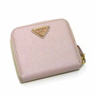 プラダ(PRADA)のPRADA 二つ折り コンパクト財布 ラウンドファスナー小銭入れ レザー(財布)