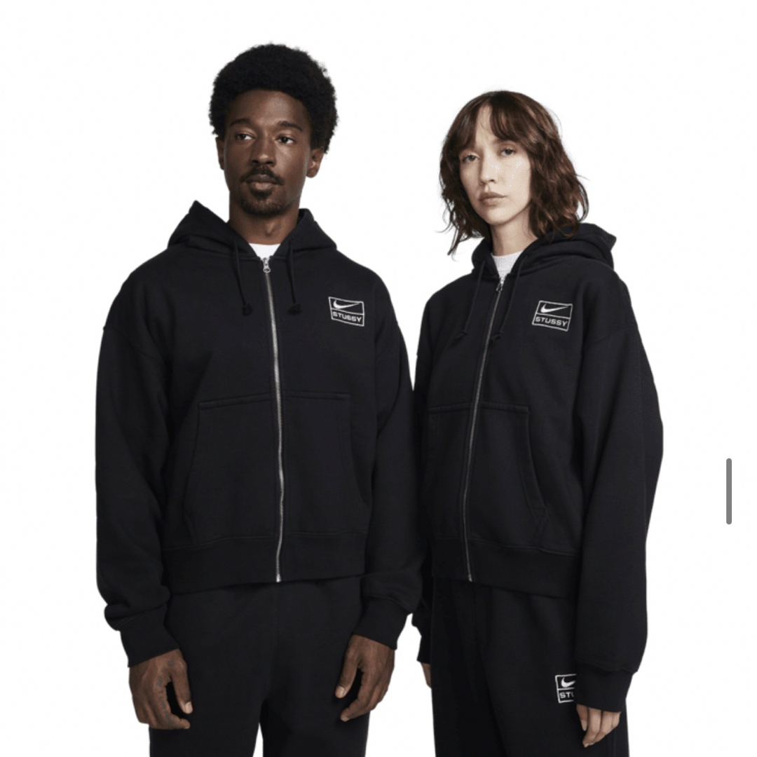 STUSSY(ステューシー)のNike x Stüssy ウォッシュ加工 フリース パーカー  メンズのトップス(パーカー)の商品写真