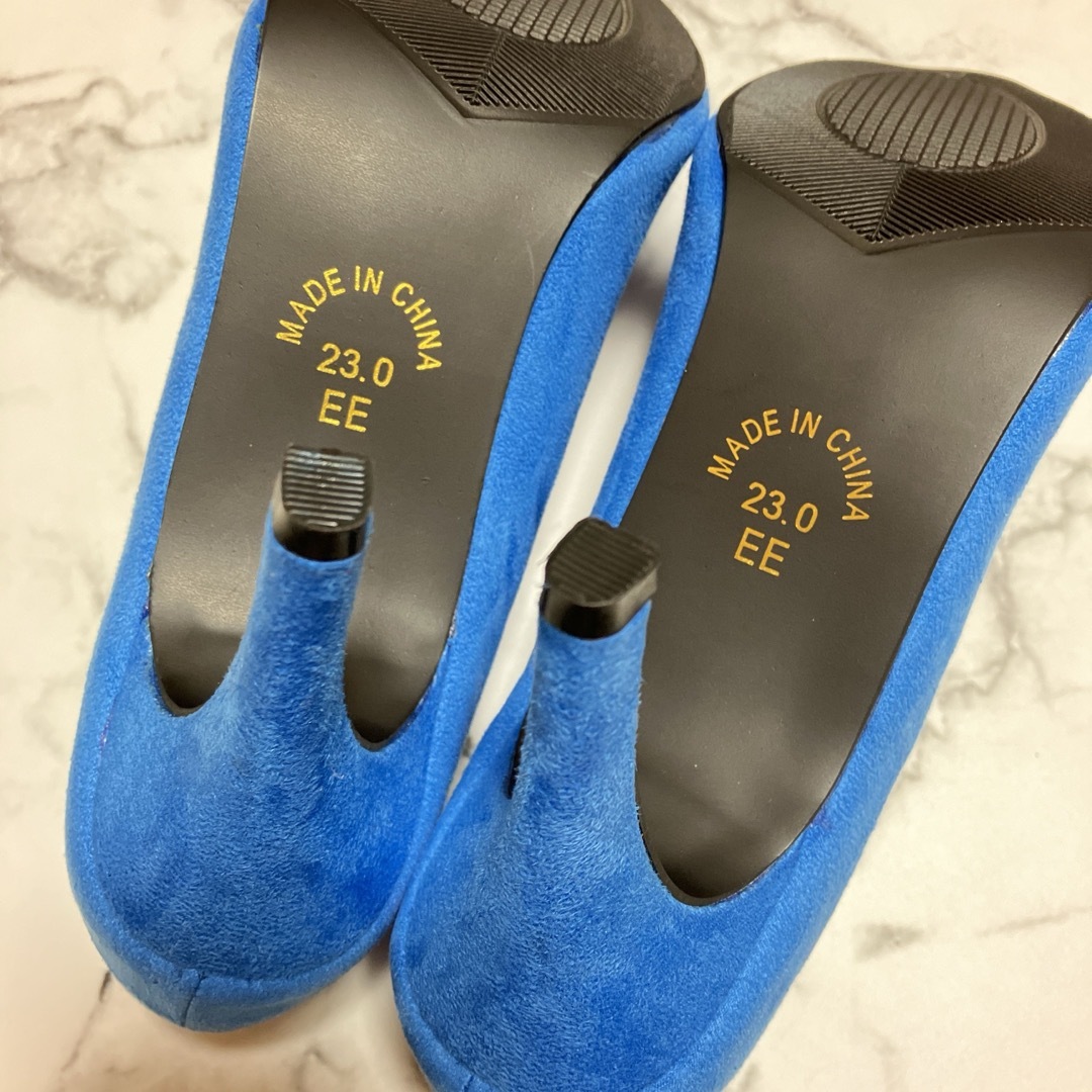 （23㎝）新品未使用＊パンプス＊ブルー レディースの靴/シューズ(ハイヒール/パンプス)の商品写真