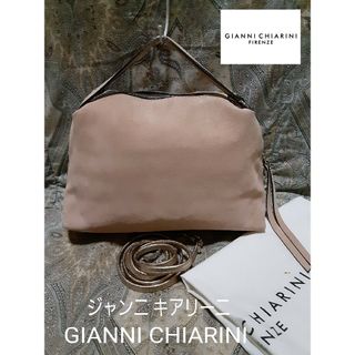 ジャンニキャリーニ(GIANNI CHIARINI)のジャンニ キアリーニ 2way/スエード/斜め掛けショルダーバッグ/保存袋付き(ショルダーバッグ)