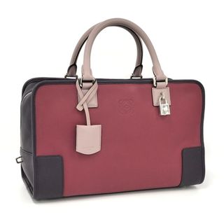 ロエベ(LOEWE)のLOEWE アマソナ 36 ハンドバッグ レザー ベリー パープル(ハンドバッグ)