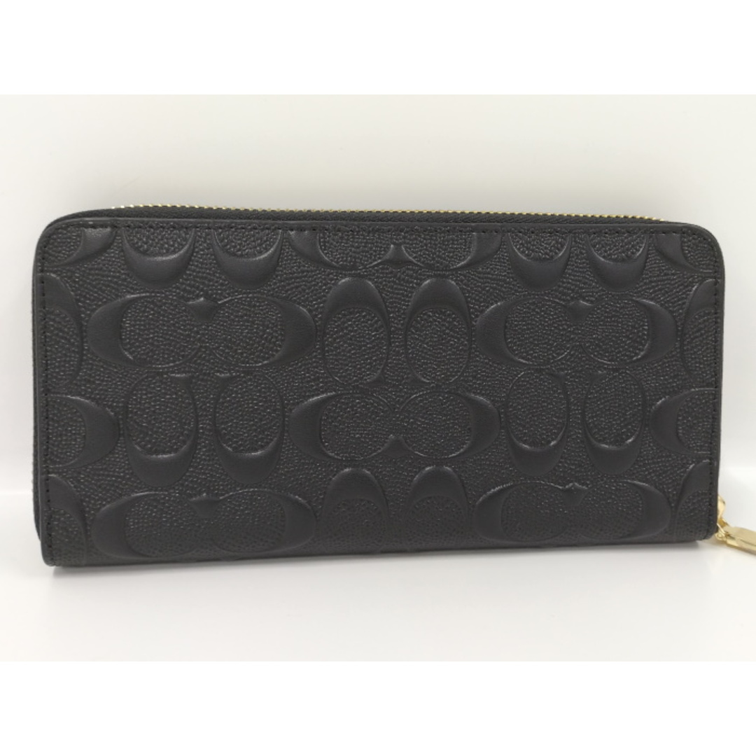 COACH - COACH ラウンド ファスナー 長財布 PVC ブラック F53834 COACH - COACH ラウンド ファスナー 長財布 PVC ブラック F53834